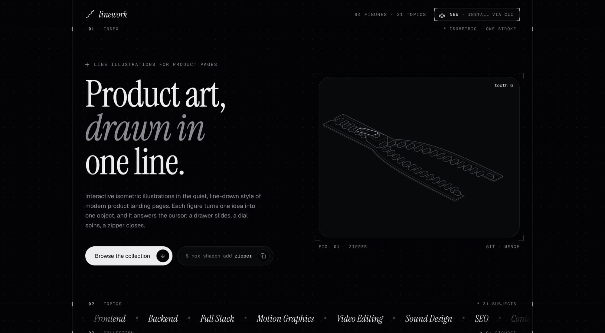 Linework — Illustration library