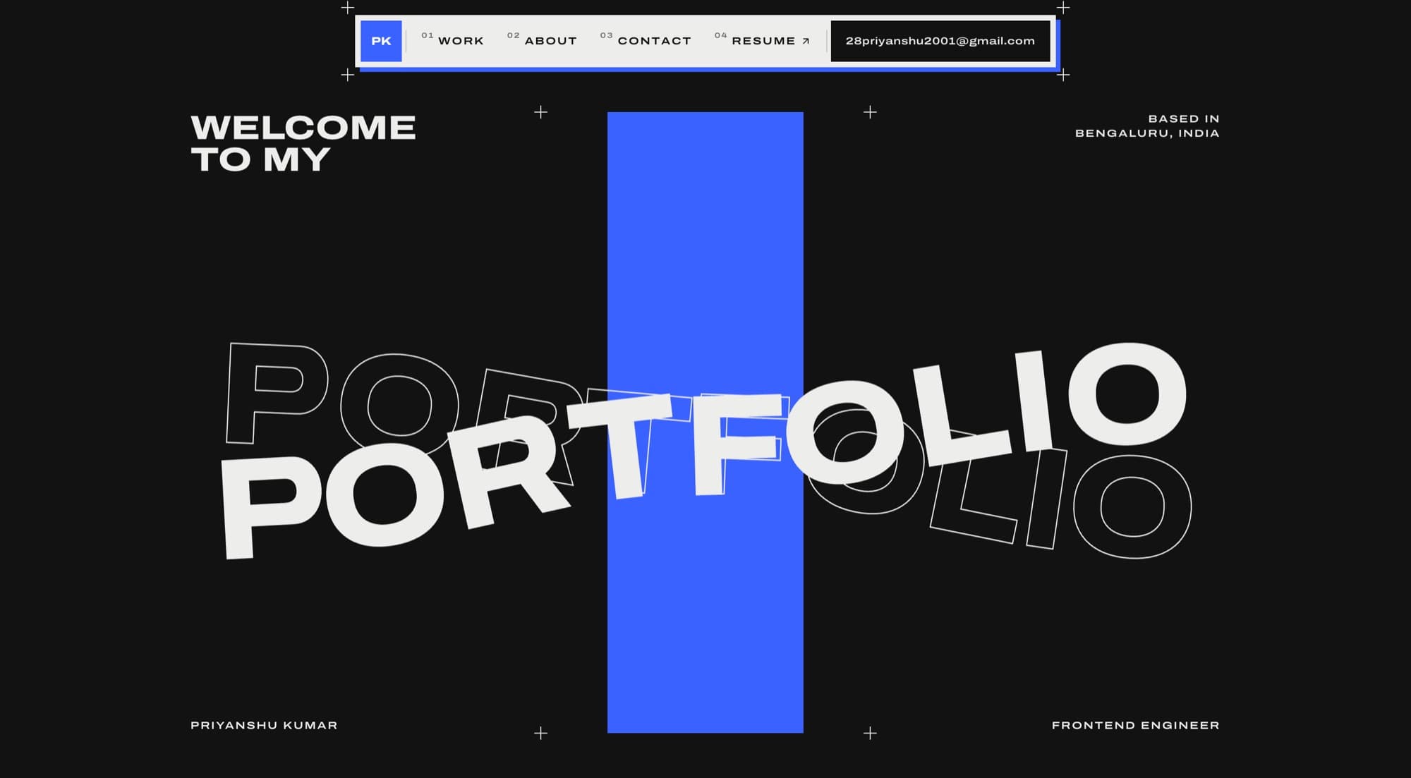 Priyanshu — Personal brand